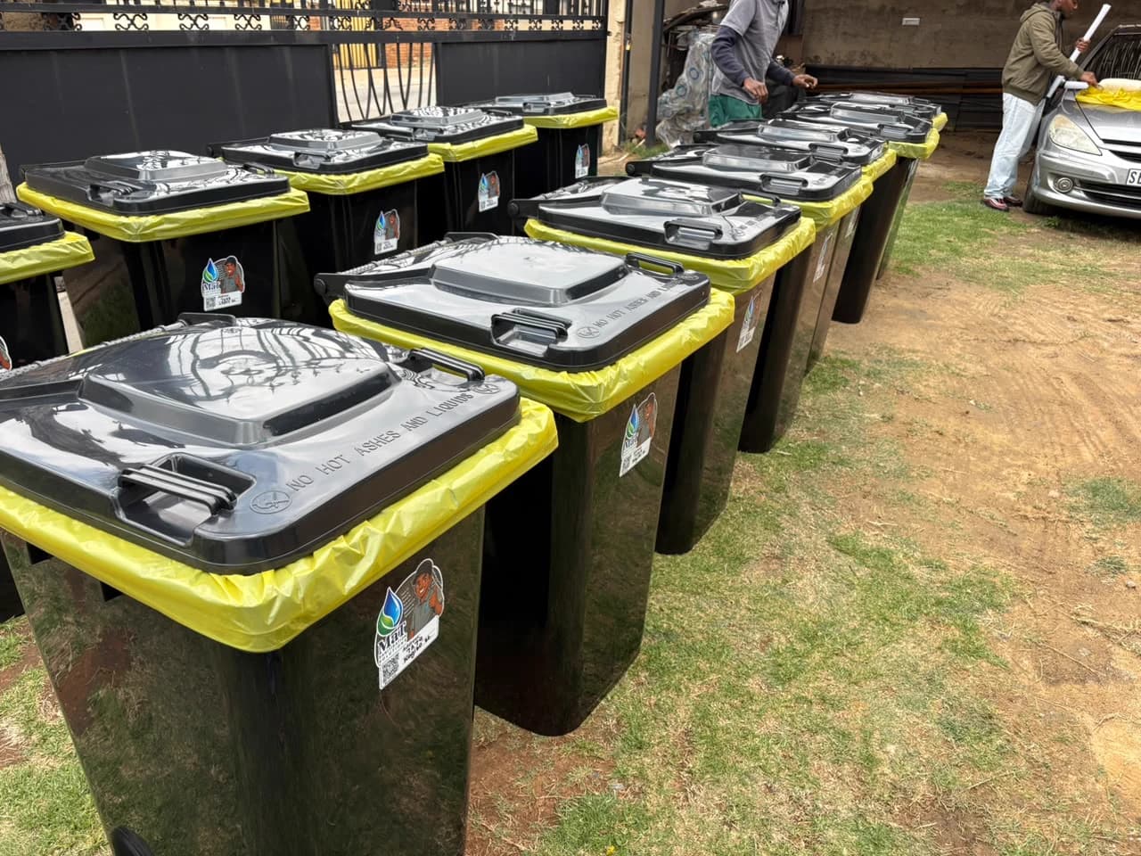 Replacement wheelie bins prepared by MaT for local households